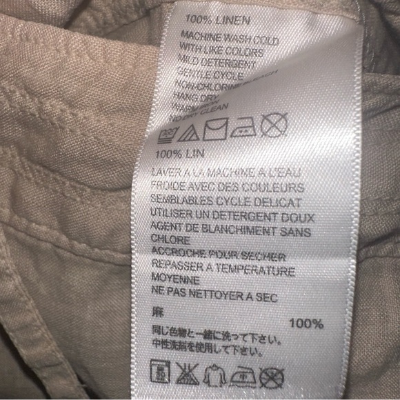 Tommy Bahama Khaki Linen Trousers - Picture 4 of 4